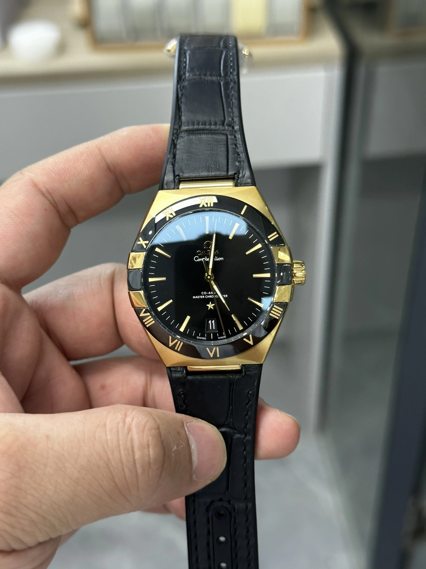 CBD Factory Omega Constellation 41mm Yellow Gold Black Ceramic (131.63.41.21.01.001) 1:1 Super Clone – DD8900 Movement Trendsetting 308